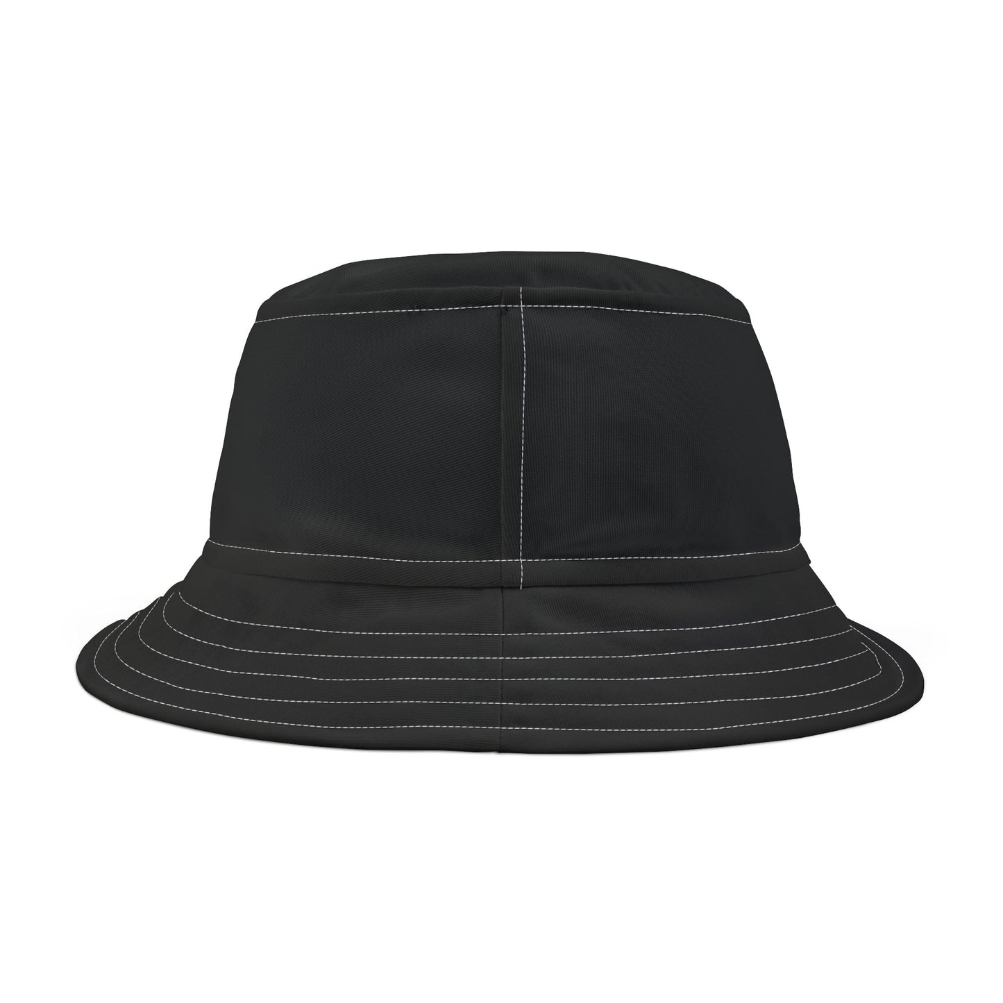 Black Stitching Motion Bucket Hat