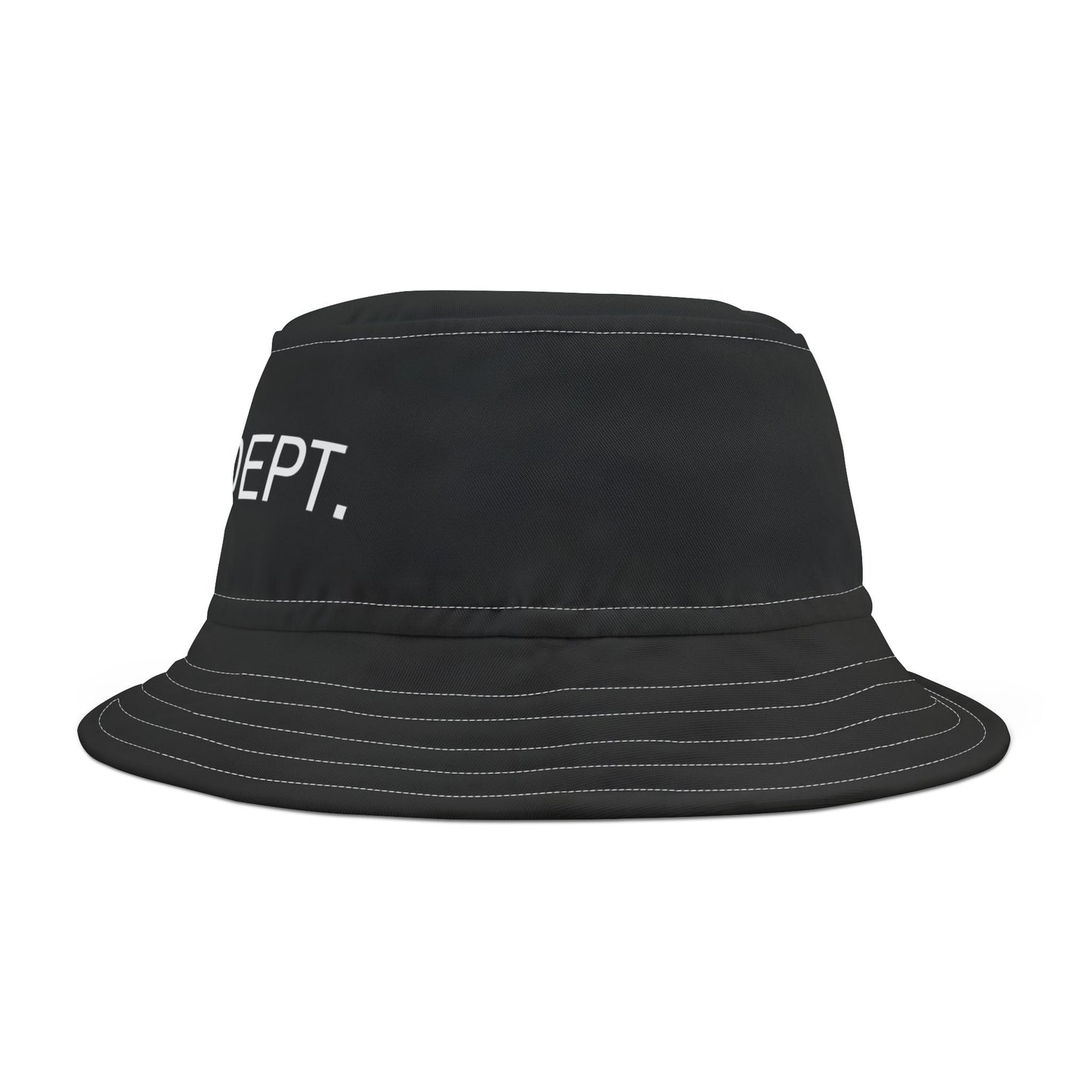 Black Stitching Motion Bucket Hat
